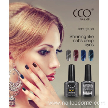 CCO High Quality colored crystal cat eye Gel Polish Nail for lady beauty